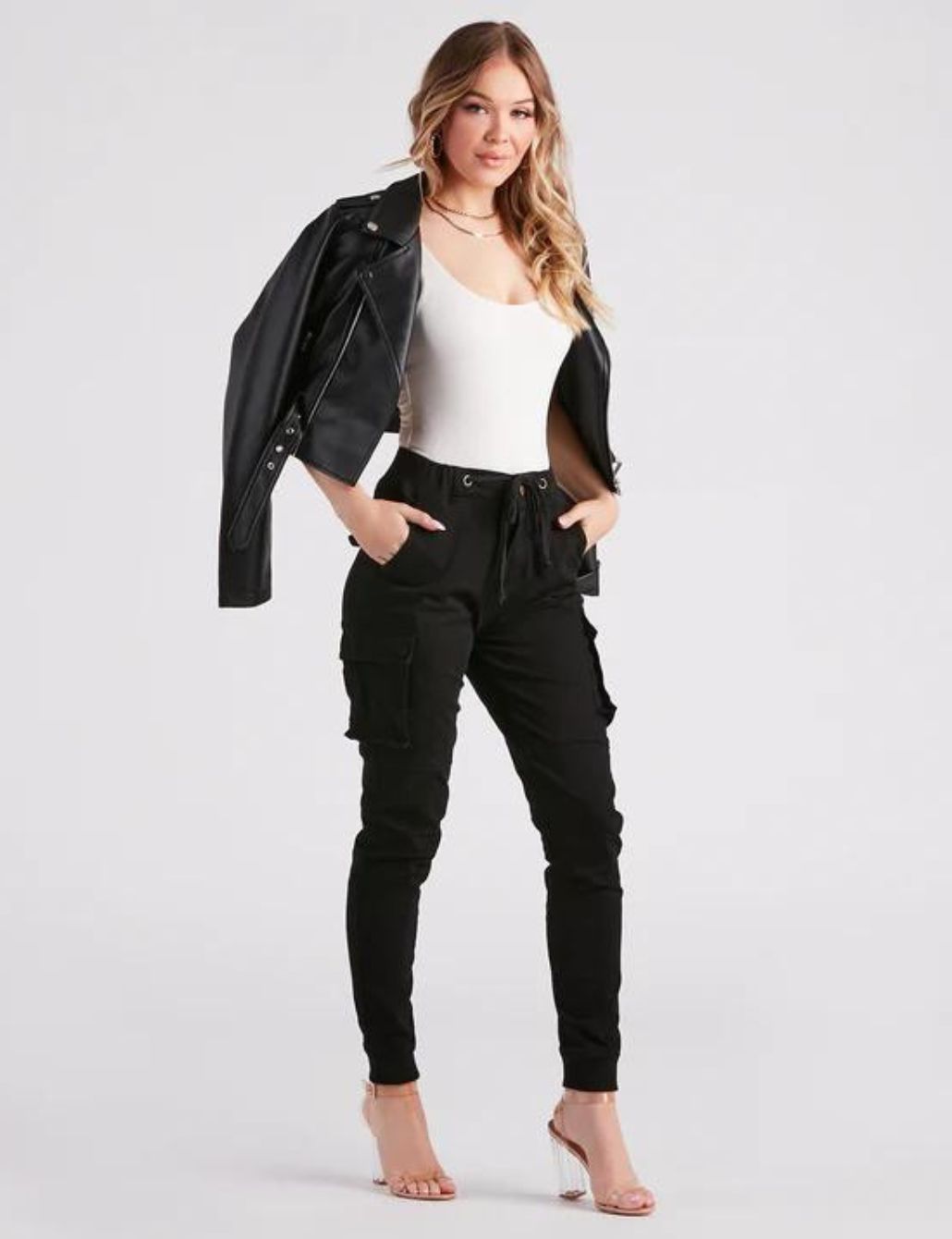 Stylish Black Cargo Pants Outfit