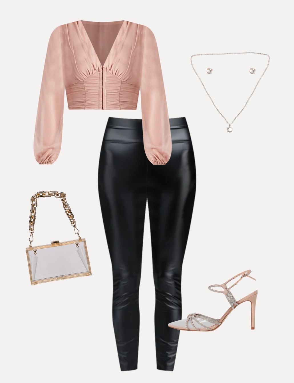 Black Faux Leather Cargo Pants  Leather leggings look, Causal chic  outfits, Black leather pants