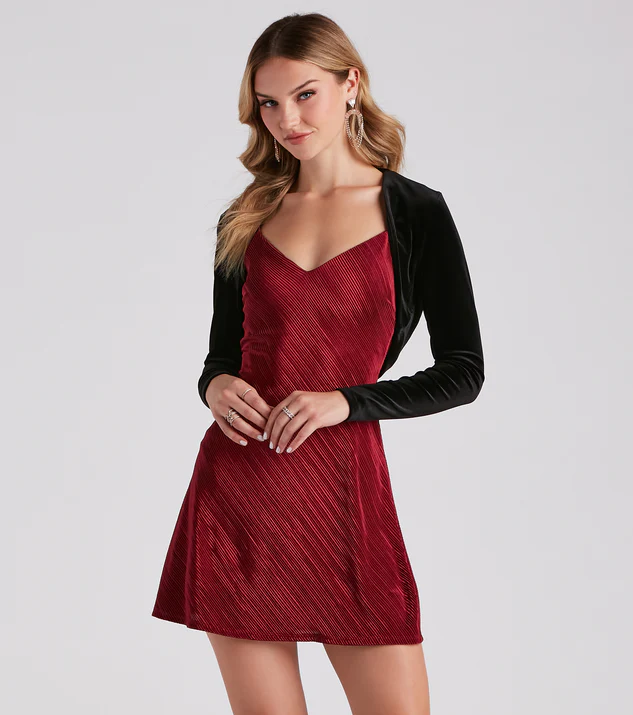 navy blue dress for baby girl What to Wear with a Strapless Mini Dress main image 1