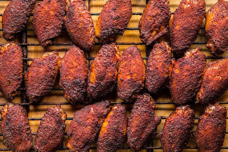 Chicken Wings on a metal rack