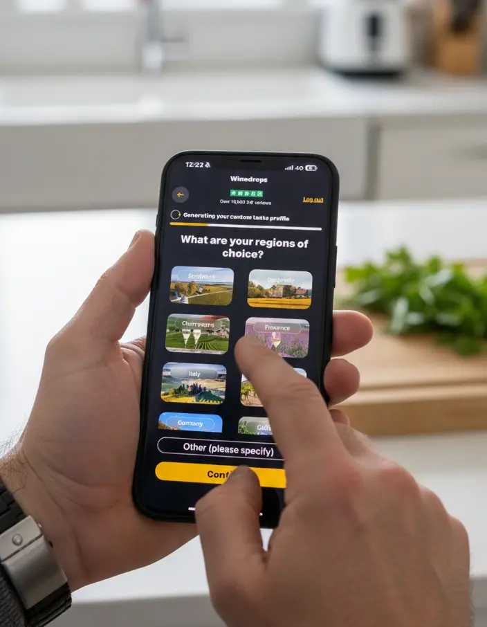 Winedrops app