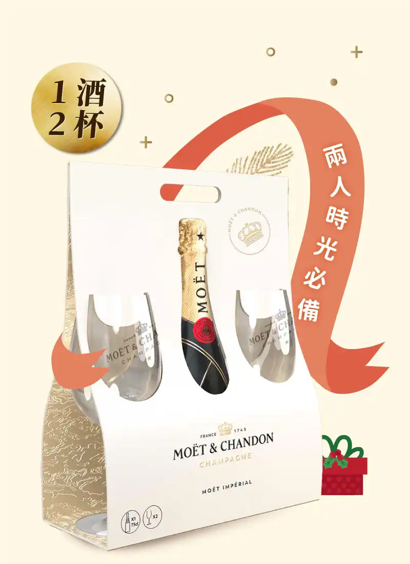 酩悅香檳 280 週年慶典系列 派對雙杯組 Moët & Chandon 280th Anniversary Party Set With 2 Glasses