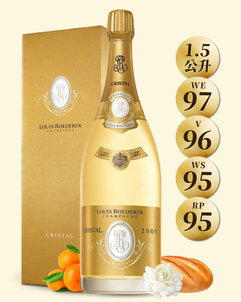 路易侯德爾 年份水晶香檳 2009 1.5 公升禮盒 Louis Roederer Cristal Millesime Brut 2009 1.5L