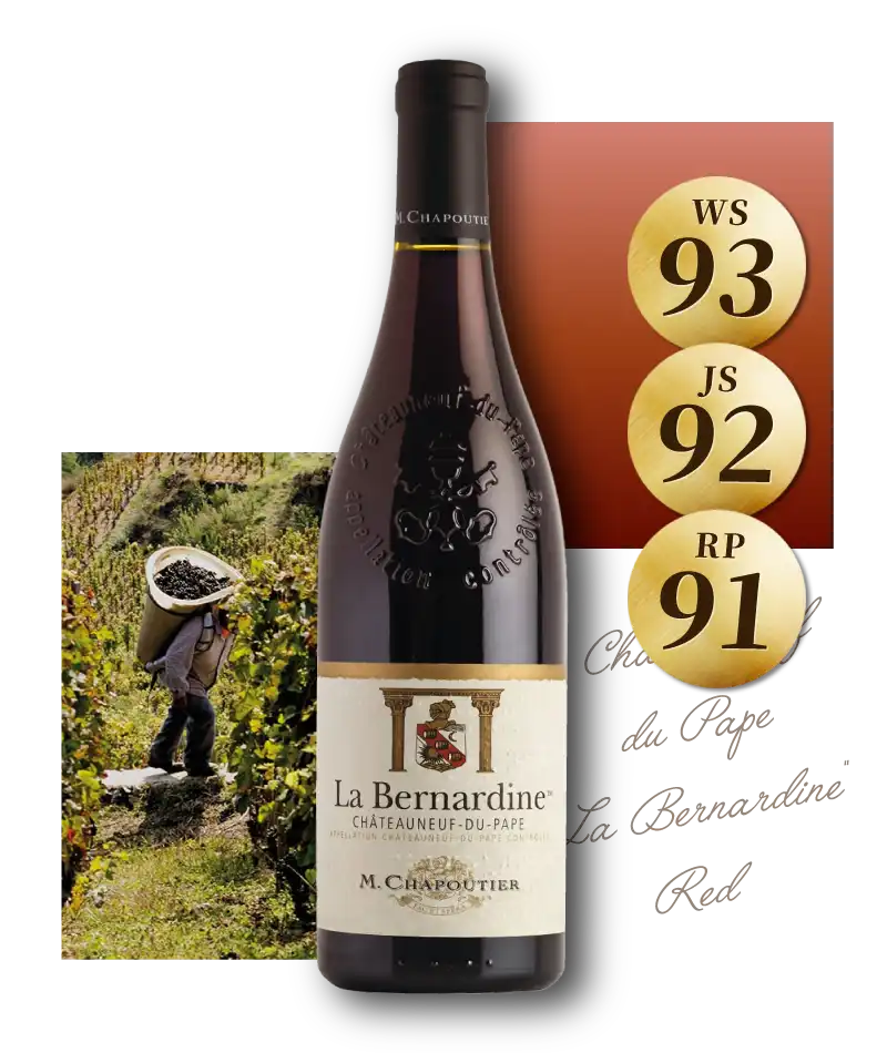 夏伯帝酒莊 教皇新堡 柏納丁 紅酒 M.Chapoutier Chateauneuf du Pape "La Bernardine" Red 2020