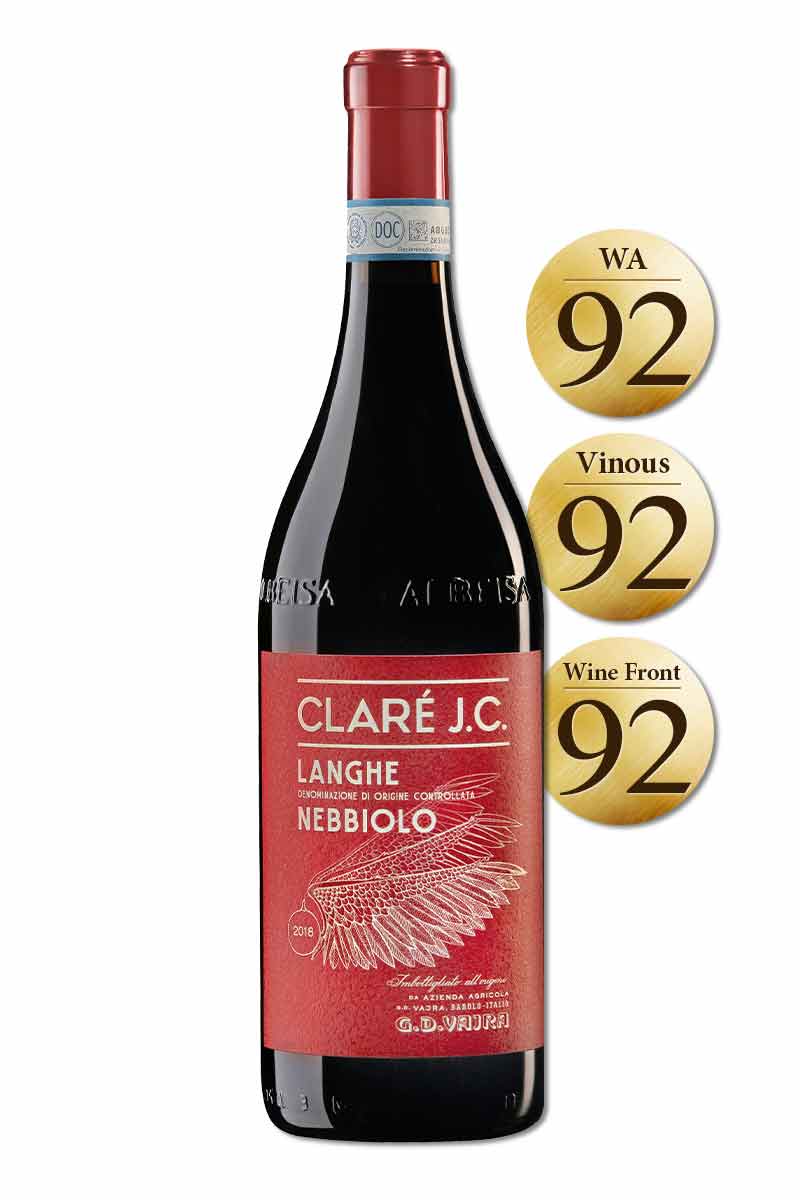 義大利 紅酒 > 拜拉酒莊 朗給 克萊兒 J.C. 內比歐露紅酒 2020