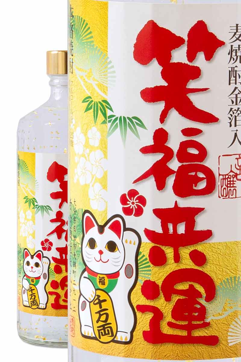 老松酒造 笑福來運金箔燒酎 720ml