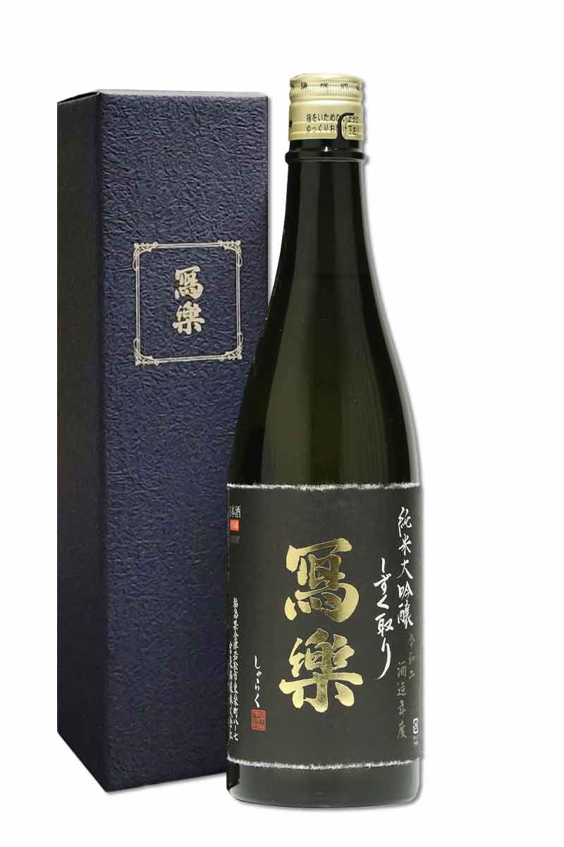 宮泉銘釀 寫樂 純米大吟釀 袋吊雫酒 禮盒版 720ml