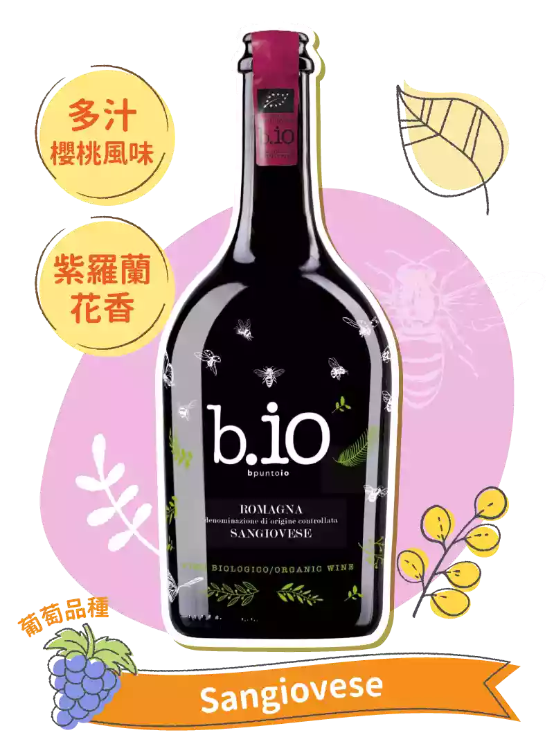 柏沃酒莊 哎呦 桑嬌維賽 紅酒 Terre Cevico B.IO Bpuntoio Romagna DOC Sangiovese 2020