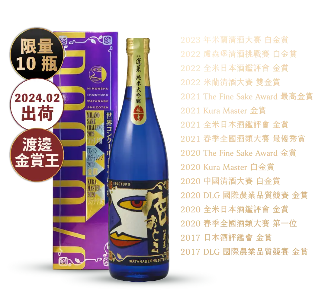 渡邊酒造 蓬萊 彩色人 純米大吟釀 禮盒版 720ml