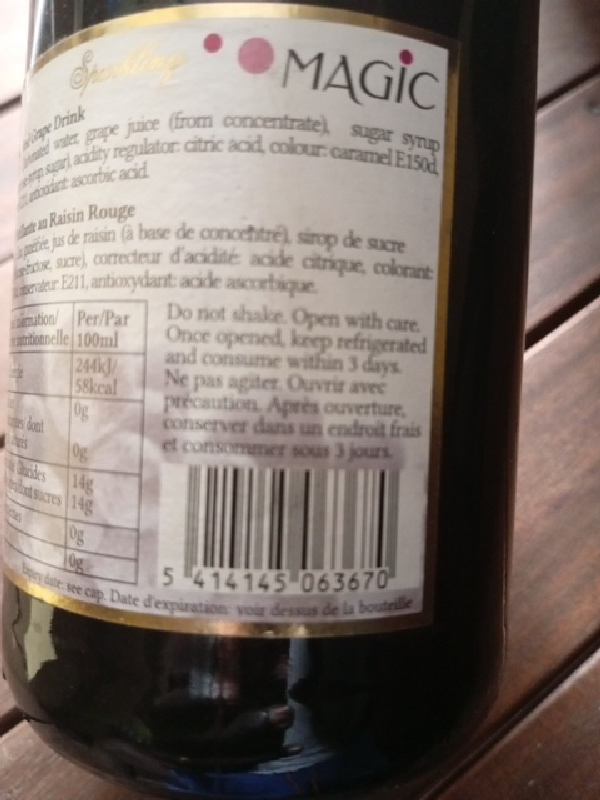 Magic Sparkling Grape Drink - Image 1