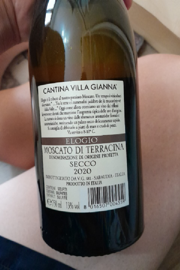 Elogio Moscato di Terracina Secco - Image 1