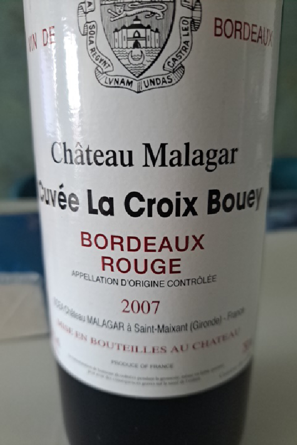 Château Malagar Cuvée La Croix Bouey - Image 1