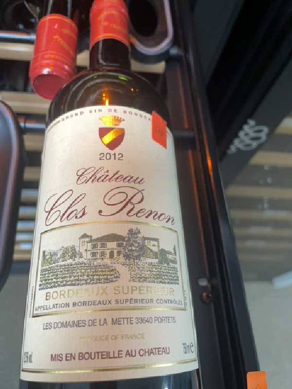 Château Clos Renon Bordeaux Supérieur - Image 1