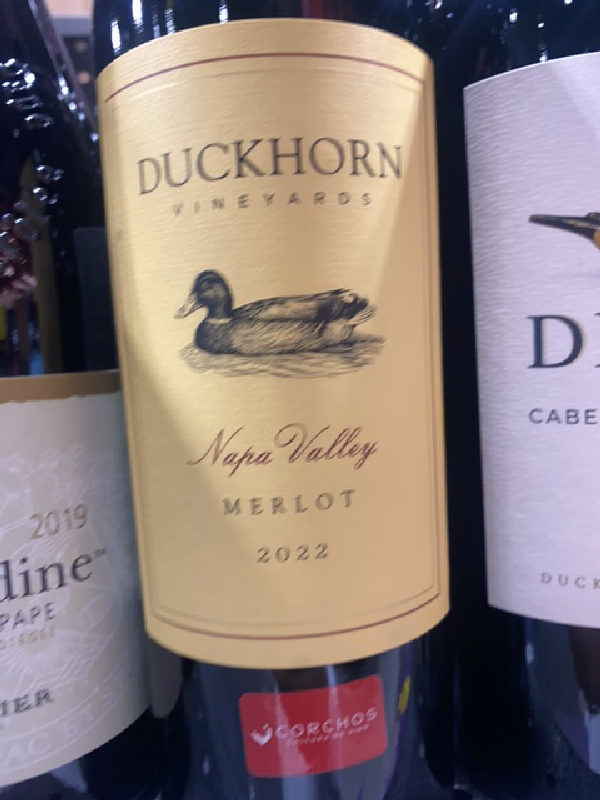 Duckhorn Napa Valley Merlot 2022 - Image 1