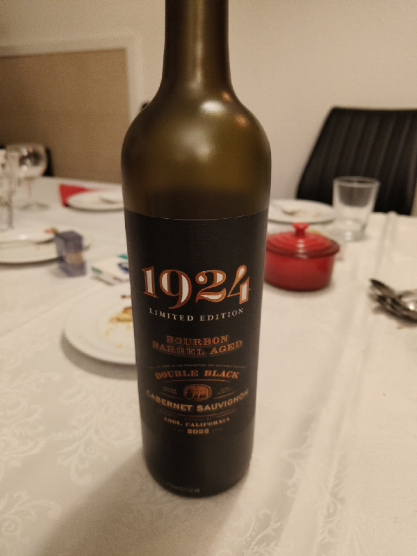 1924 Limited Edition Bourbon Barrel Aged Double Black Cabernet Sauvignon - Image 1