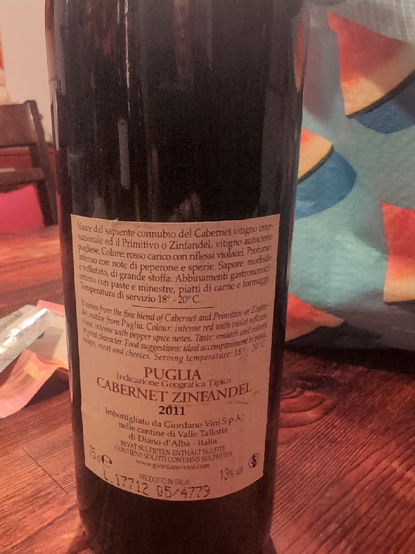 Cabernet Zinfandel - Image 1