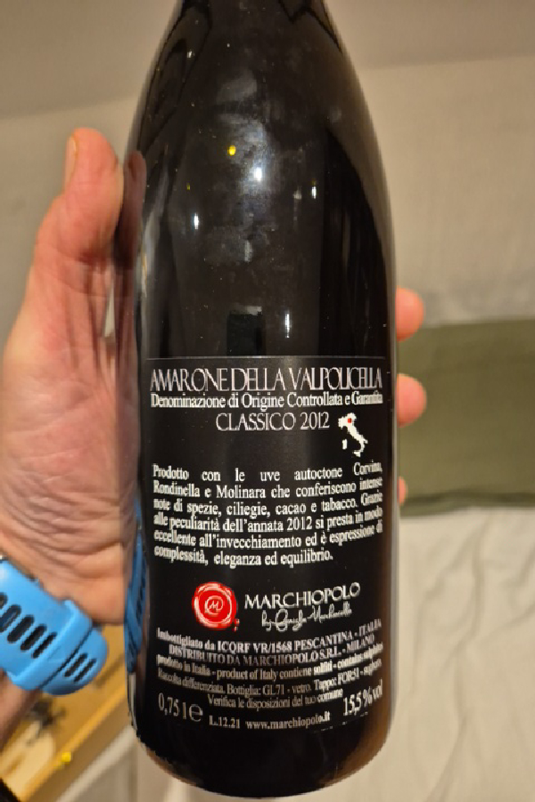 Amarone della Valpolicella Classico 2012 - Image 1