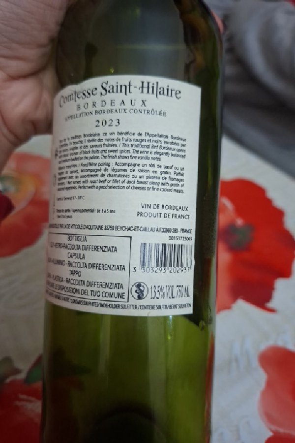 Comtesse Saint-Hilaire Bordeaux - Image 1