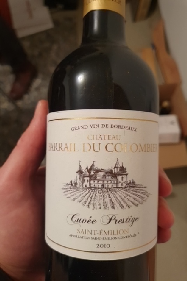 Château Barrail du Colombier Cuvée Prestige Saint-Émilion - Image 1