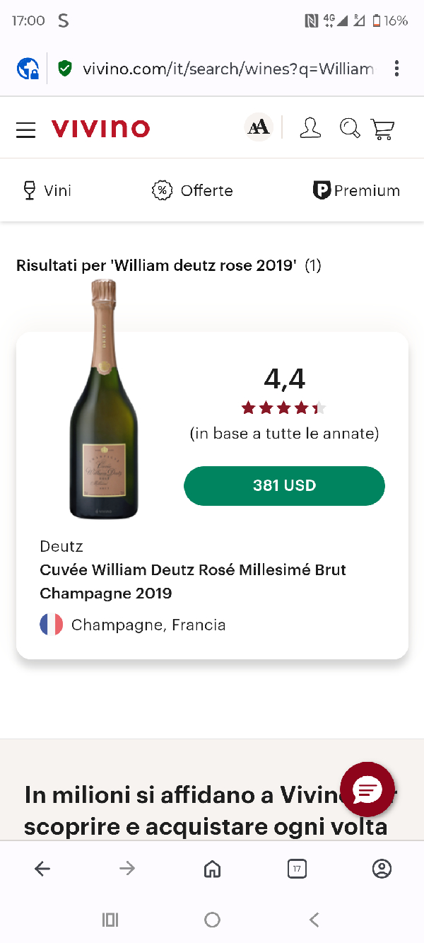 Cuvée William Deutz Rosé Millesimé Brut - Image 1