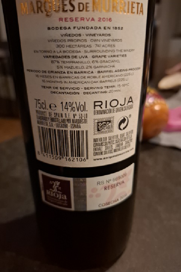 Marqués de Murrieta Reserva - Image 1