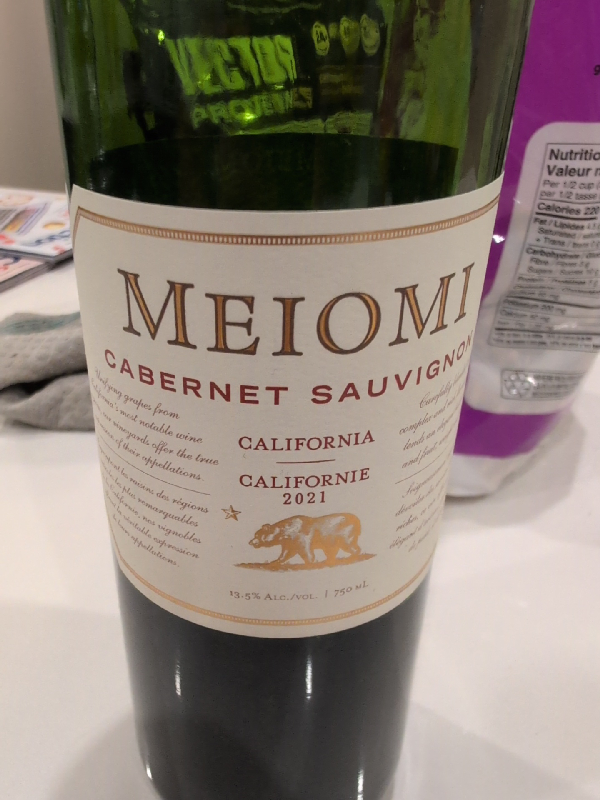Meiomi Cabernet Sauvignon - Image 1