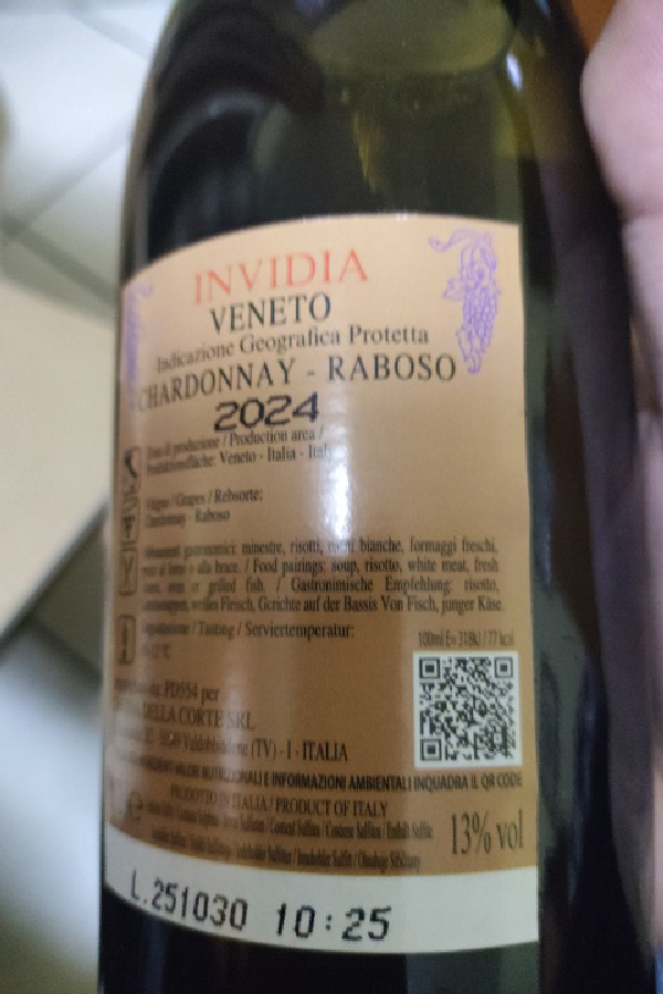Invidia Veneto Chardonnay-Raboso - Image 1