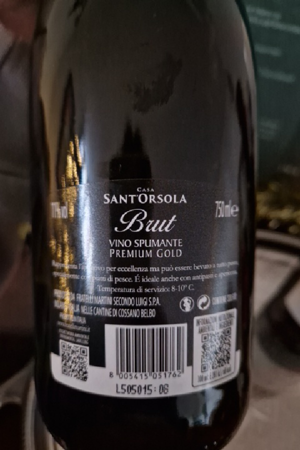 Brut Vino Spumante Premium Gold - Image 1