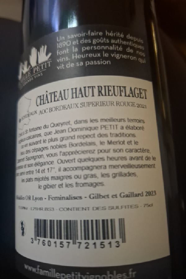 Château Haut Rieusflaget - Image 1