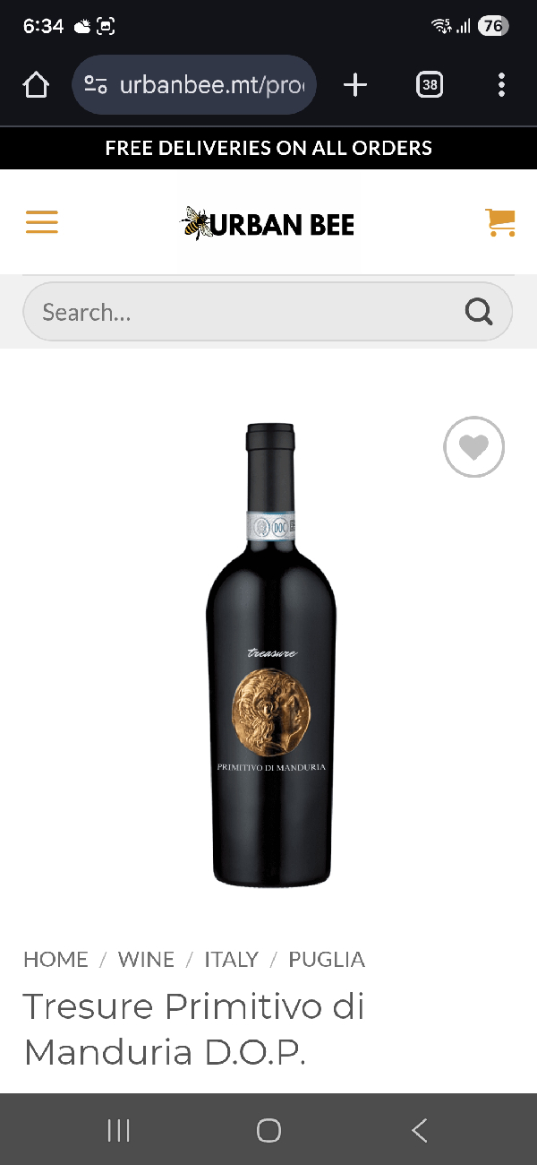 Tresure Primitivo di Manduria D.O.P. - Image 1