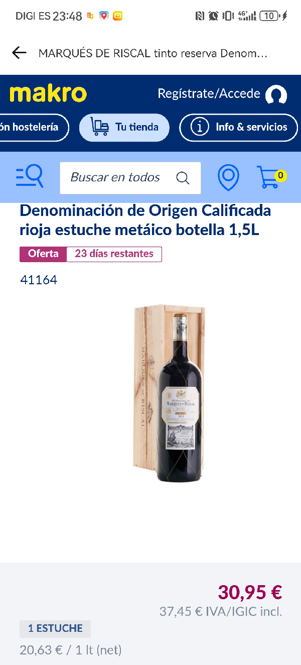 Marqués de Riscal Rioja Reserva - Image 1