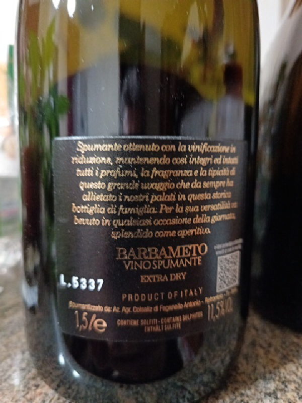 Vino Spumante Extra Dry - Image 1