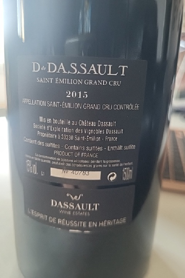 Château Dassault Saint-Émilion Grand Cru - Image 1