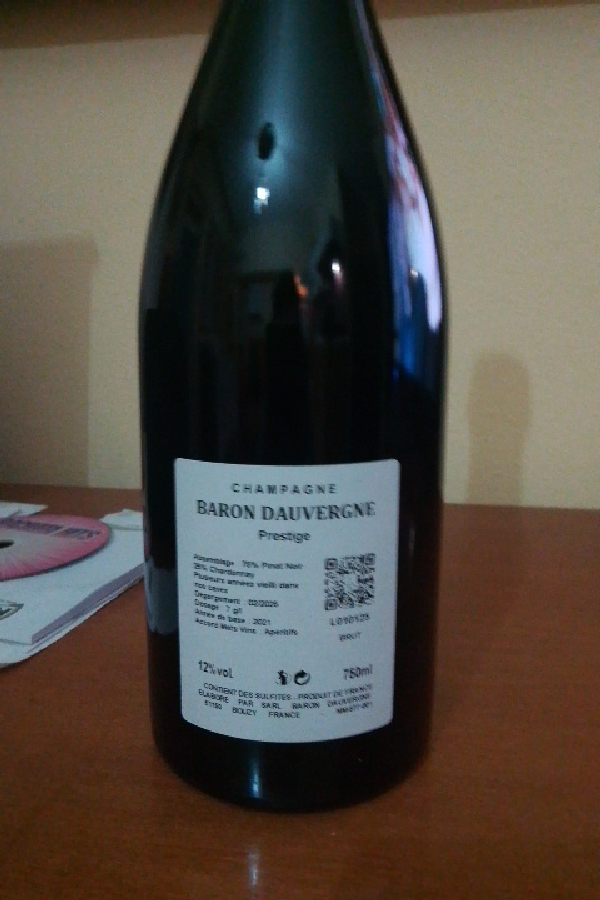 Champagne Baron Dauvergne Prestige Brut - Image 1
