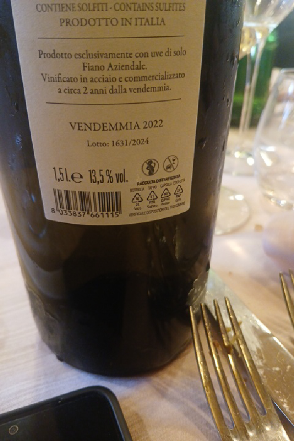 Fiano Aziendale Vendemmia 2022 - Image 1