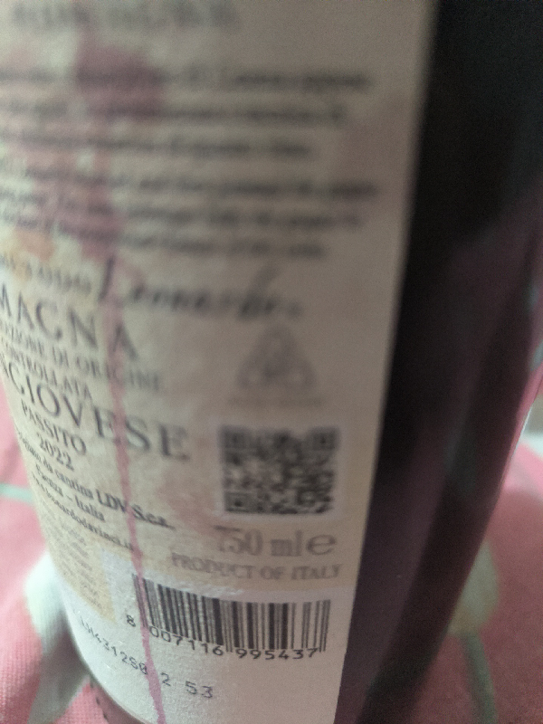 Magna Romagna DOC Sangiovese Passito - Image 1