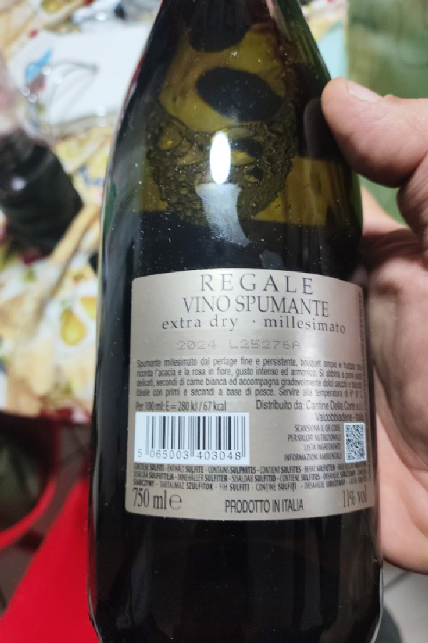Regale Vino Spumante Extra Dry Millesimato - Image 1