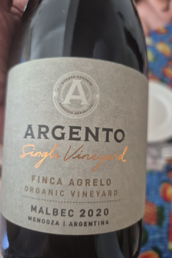Argento Single Vineyard Finca Agrelo Malbec 2020 - Image 1