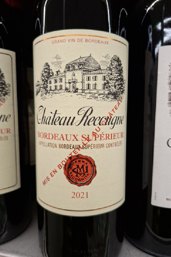 Château Recougne Bordeaux Supérieur - Image 1