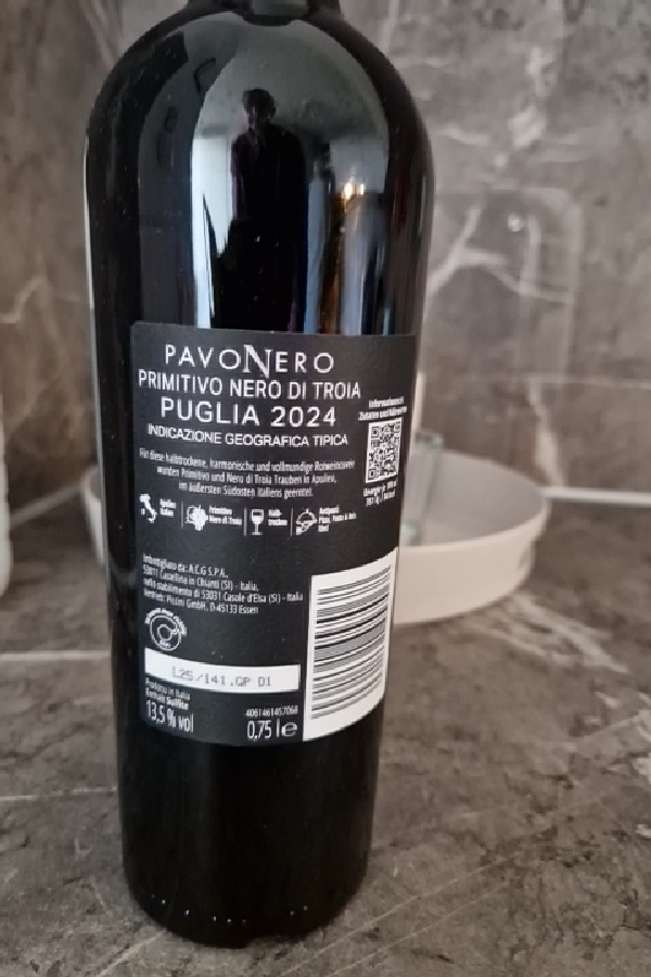 Pavonero Primitivo Nero di Troia Puglia - Image 1