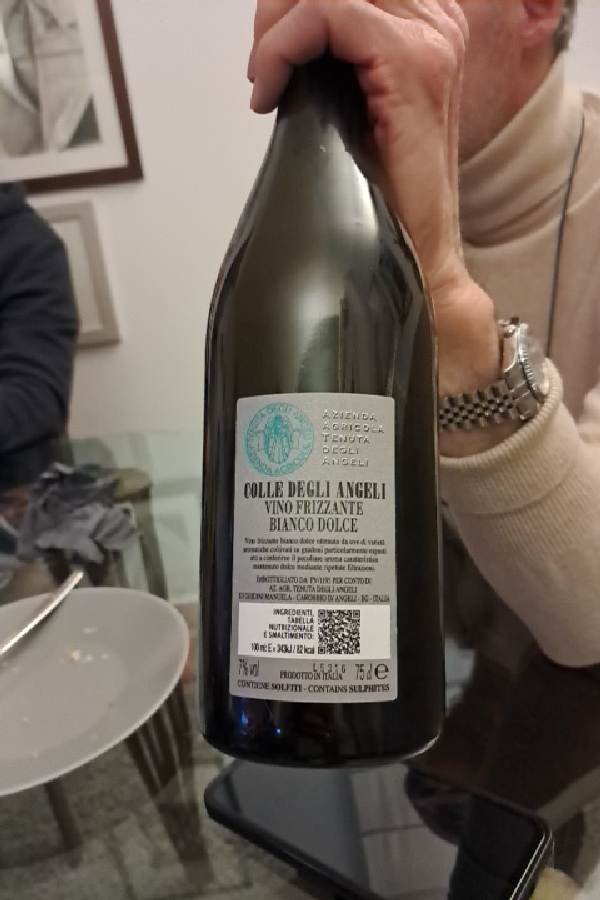 Colle degli Angeli Vino Frizzante Bianco Dolce - Image 1