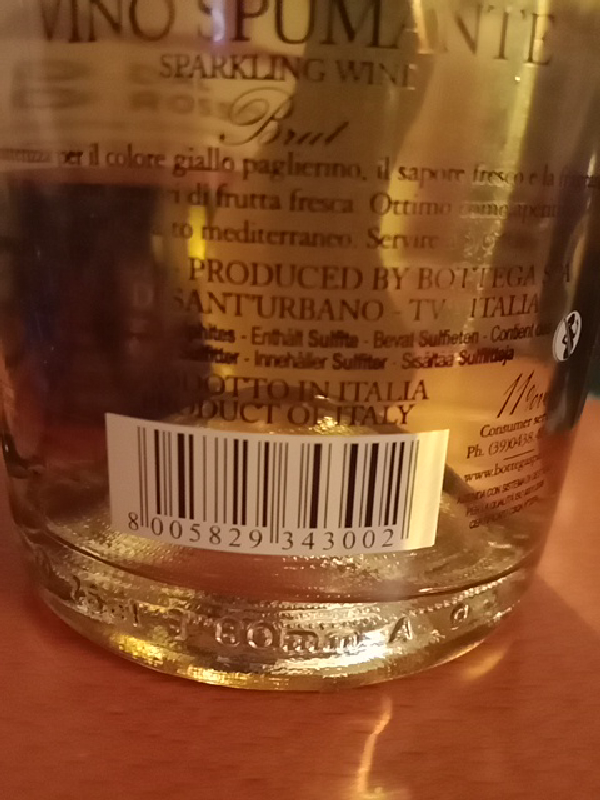 Bottega Vino Spumante Rosé Brut - Image 1