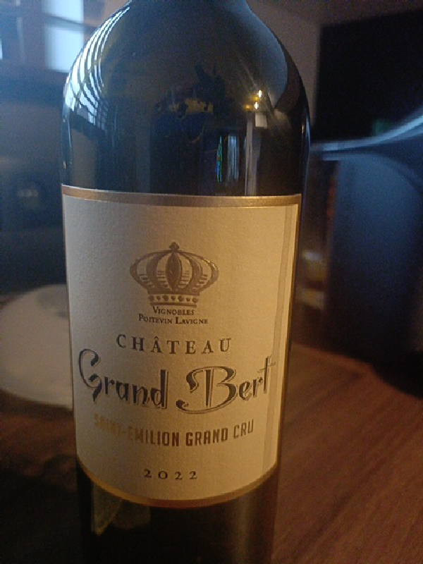 Château Grand Bert Saint-Émilion Grand Cru - Image 1