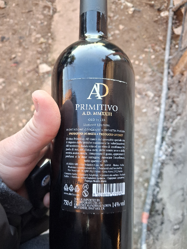 Primitivo A.D. MMXXIII Old Vines Limited Edition - Image 1