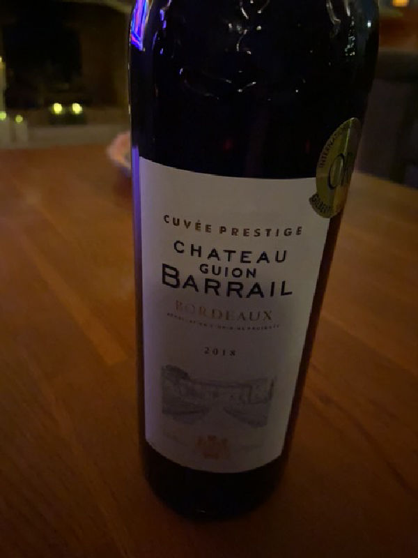 Cuvée Prestige Chateau Guion Barrail Bordeaux - Image 1