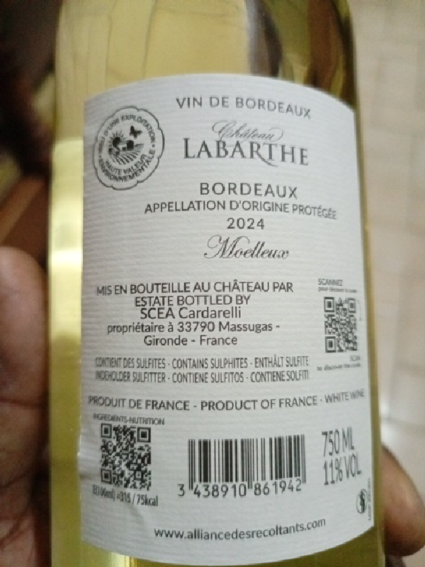 Château Labarthe Bordeaux Moelleux - Image 1