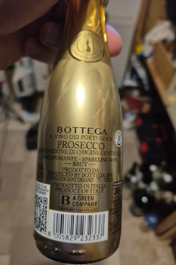 Il Vino dei Poeti Gold Prosecco Brut - Image 1