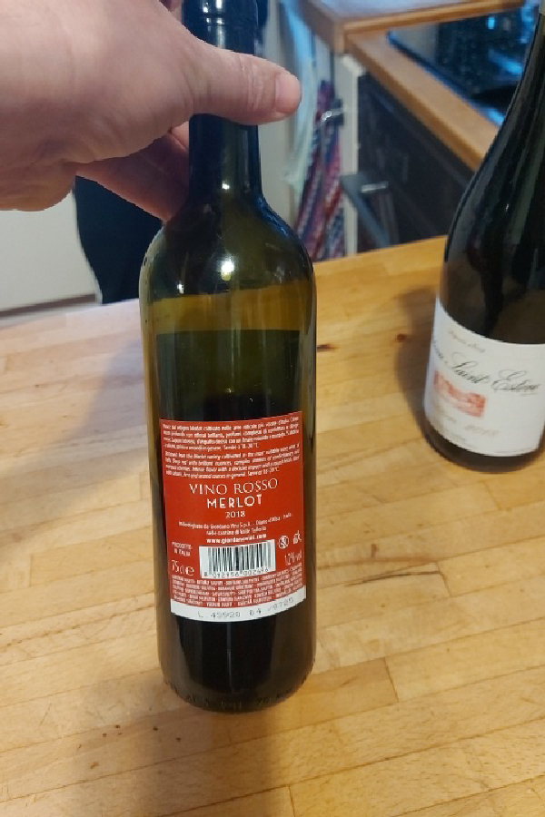 Vino Rosso Merlot 2018 - Image 1