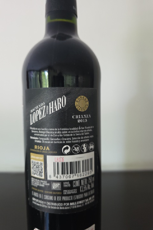 Lopez de Haro Rioja Crianza - Image 1