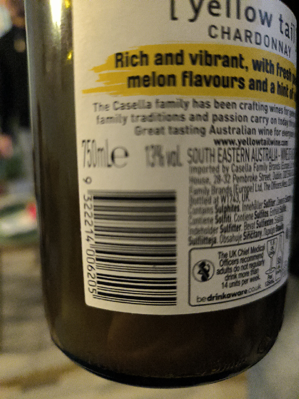 Yellow Tail Chardonnay - Image 1